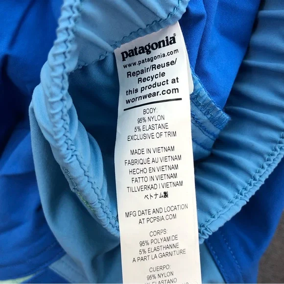 Patagonia Blue and Aqua Athletic Shorts - Picture 7 of 12